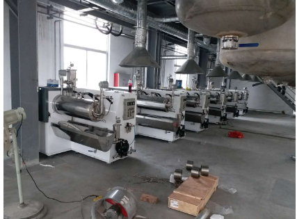 廣東珠海油墨客戶SW-A盤式砂磨機(jī)正式投入生產(chǎn)